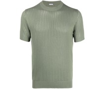 T-Shirt aus geripptem Strick