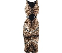 Minikleid mit Leoparden-Print