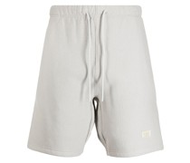 123. Joggingshorts mit Logo-Stickerei