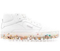 Sneakers mit Kontrastsohle