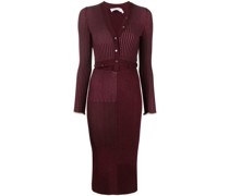 Geripptes Midikleid