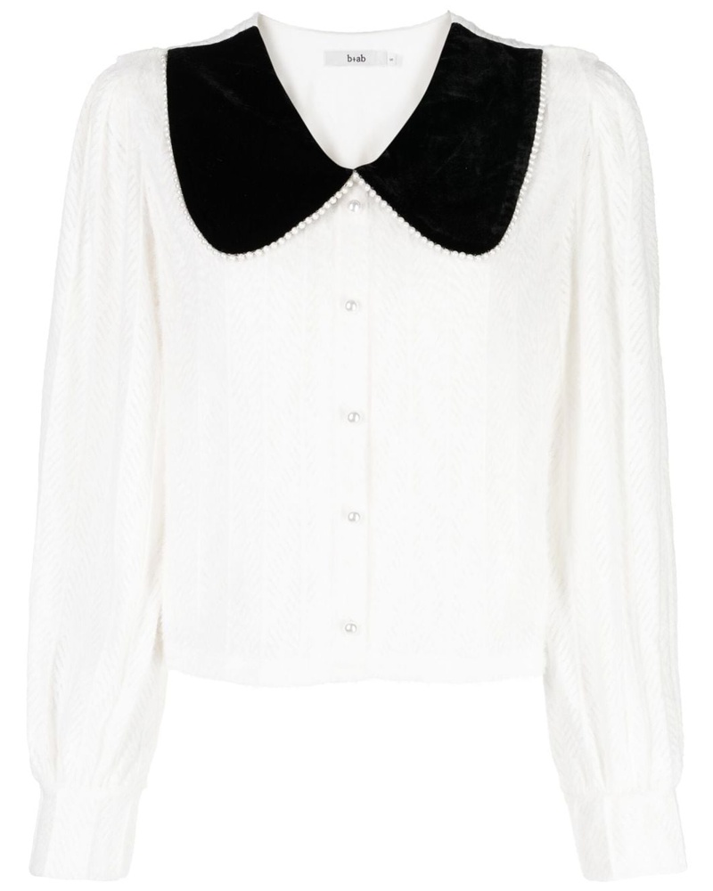 b+ab Damen Cardigan mit Bubikragen