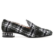 Casati Tweed-Mokassins