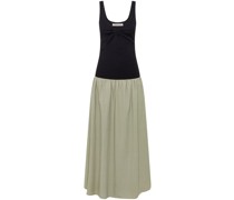Ausgestelltes Popeline-Kleid