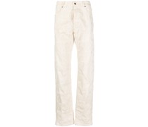 Gerade Jeans mit Bleach-Effekt