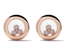 18kt 'Happy Diamonds Icons' Rotgoldohrstecker