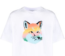 T-Shirt mit Fuchskopf-Print