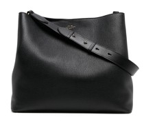 Schultertasche aus gekörntem Leder