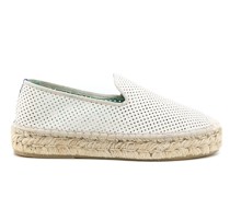 Espadrilles aus perforiertem Leder
