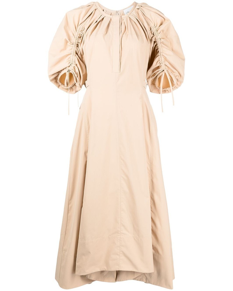 3.1 phillip lim Damen Midikleid mit Puffärmeln