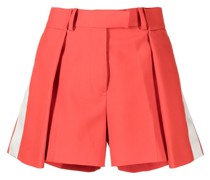 side-stripe box-pleat shorts
