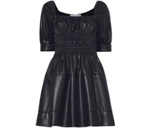 Minikleid in Lederoptik