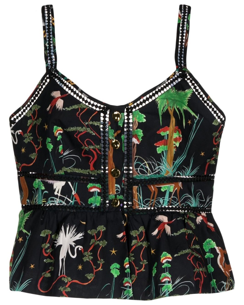 Hayley Menzies Damen Top mit grafischem Print