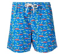graphic-print swim shorts