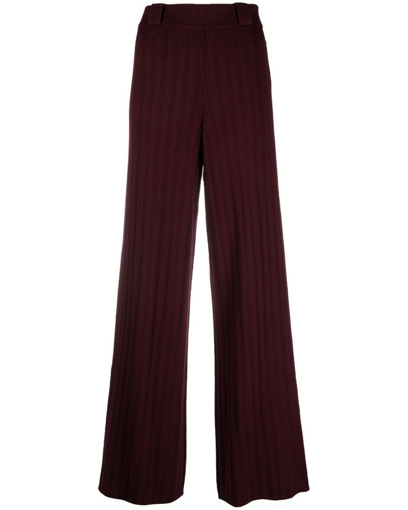 ba&sh Damen Gerippte Hose mit hohem Bund