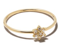 14kt Gelbgoldring mit Diamanten