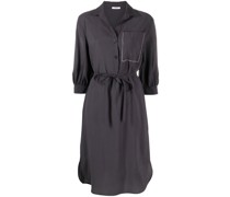 Hemdkleid mit Bindegürtel