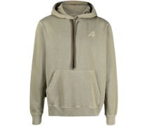 Hoodie mit Logo-Stickerei