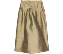 Pallon low-rise silk skirt