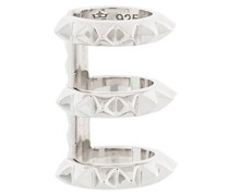 'Triple Croc' Silber-Ear-Cuff
