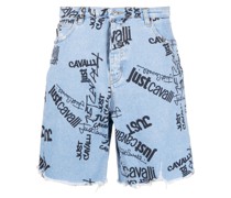 Ausgeblichene Jeans-Shorts