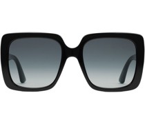 Sonnenbrille mit eckigem Gestell