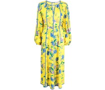 Chiffonkleid mit Blumen-Print