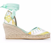 Wedge-Espadrilles mit Print