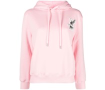 Hoodie mit Hasenstickerei