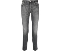 Halbhohe Slim-Fit-Jeans