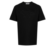 T-Shirt mit aufgesticktem Fuchs