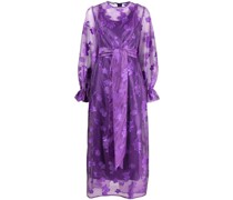 Maxikleid mit floralen Stickereien