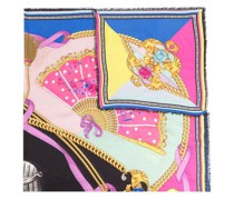 Strickschal mit grafischem Print