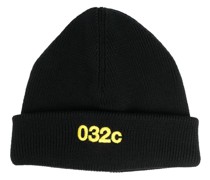 Strickmütze mit Logo-Stickerei