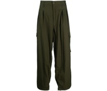 High-Waist-Hose mit Bundfalten