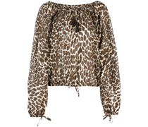 Bluse mit Leoparden-Print