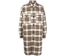 Lange Hemdjacke mit Karo