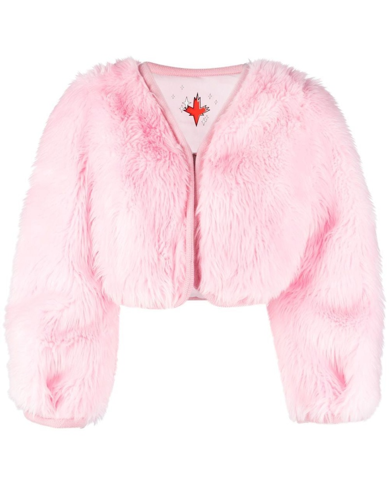 Dsquared2 Damen faux-fur cropped jacket