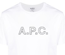A.P.C. T-Shirt mit Logo-Print