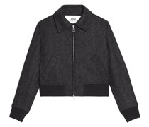 Bomberjacke mit Fischgrätenmuster