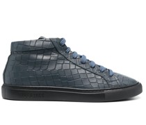High-Top-Sneakers mit Kroko-Effekt