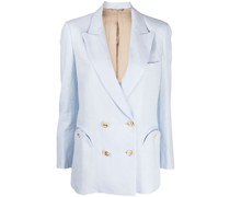 Doppelreihiger Leinenblazer