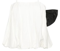 oversized-bow pleat top