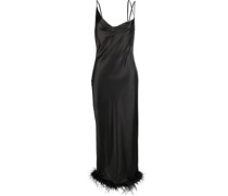x Rue Ra Maxikleid mit Federn