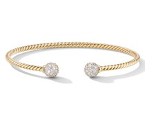 18kt 'Solari' 7mm Gelbgoldarmspange mit Diamanten