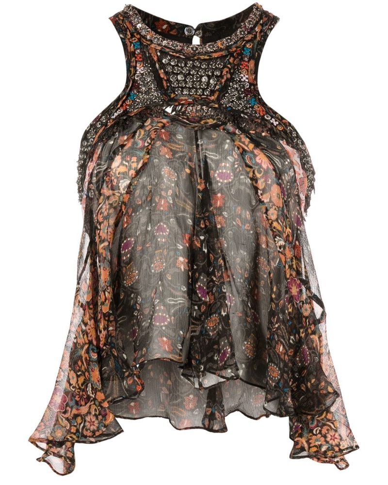 Isabel Marant Damen Tanktop mit Print-Mix
