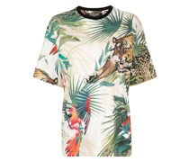 T-Shirt mit Dschungel-Print