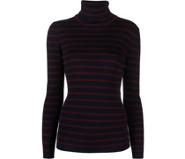 Gestreifter Rollkragenpullover