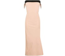 Schulterfreies Midikleid