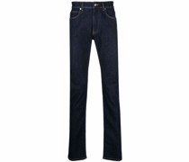 mid-rise slim-fit jeans